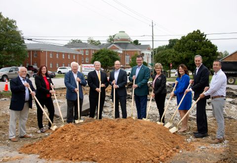 Dunn branch groundbreaking group photo