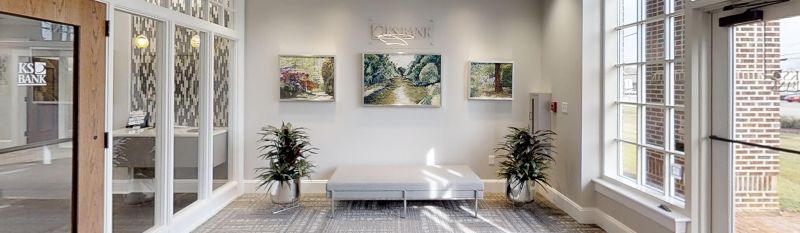 KS Bank new remodeled branch lobby